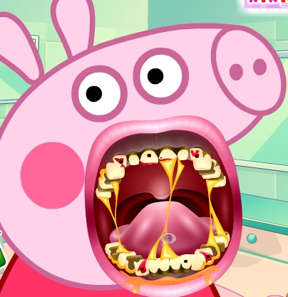 Play Peppa Pig Crazy Dentist Game