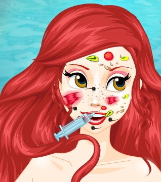 Play Ariel Facial Skin Doctor Game