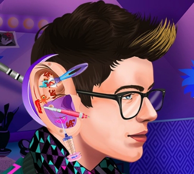 Play Hipster Boy Ear Infection Game