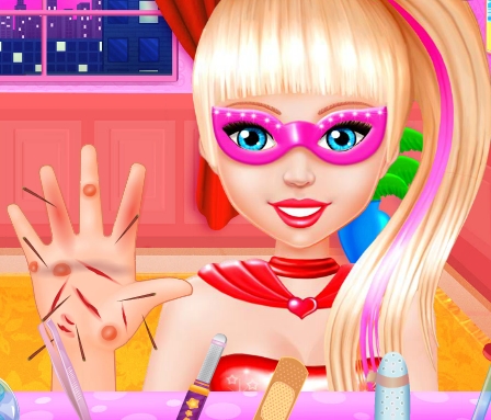 Play Super Barbie Hand Doctor Game