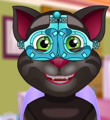 Play Talking Tom At Eye Clinic Game