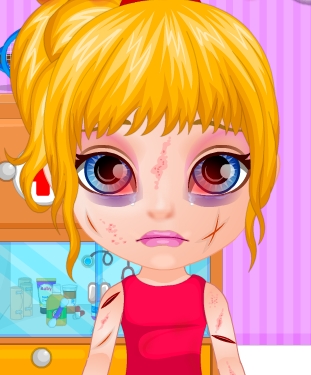 Play Baby Barbie Sports Injury Game