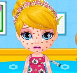Play Baby Barbie Allergy Attack Game