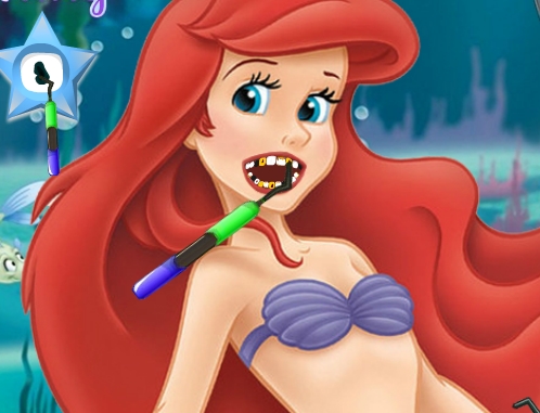 Play Ariel Dentist Visit Game
