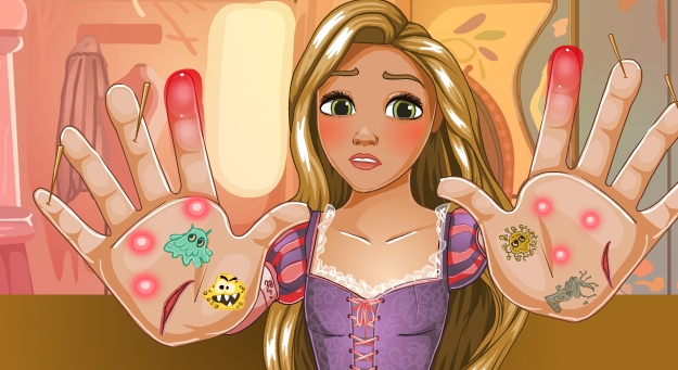 Play Rapunzel Hand Doctor Game