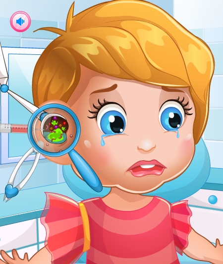 Play Baby Lizzie Ear Doctor Game