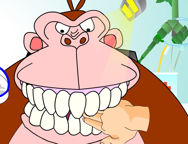 Play Gorilla Dentist Game