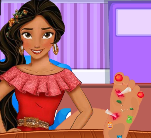 Play Elena Of Avalor Foot Doctor Game