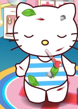 Play Hello Kitty Bike Accident Game