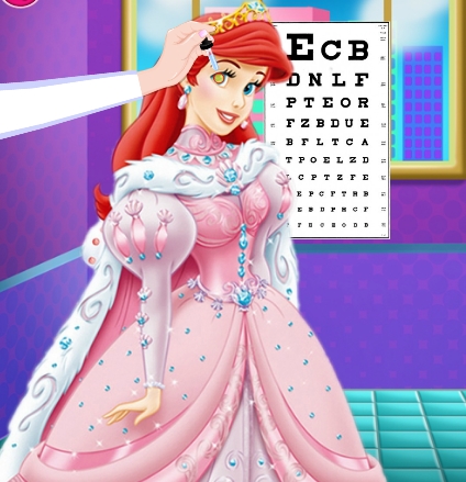 Play Ariel Eye Treatment Game