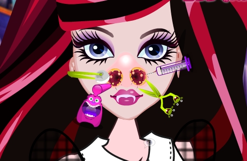 Play Draculaura Nose Doctor Game