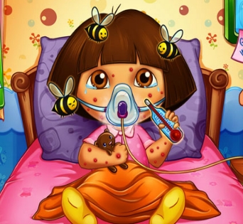 Play Dora Bee Sting Doctor Game