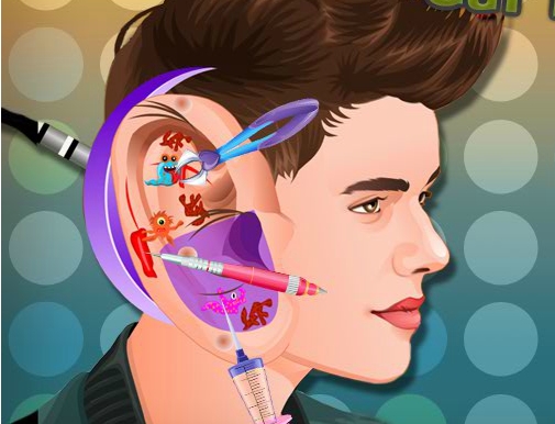 Play Justin Bieber Ear Infection Game