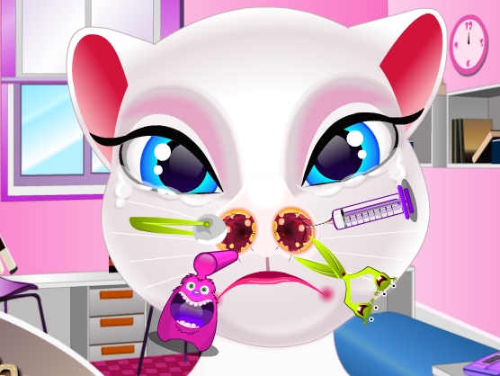 Play Angela Nose Care Game