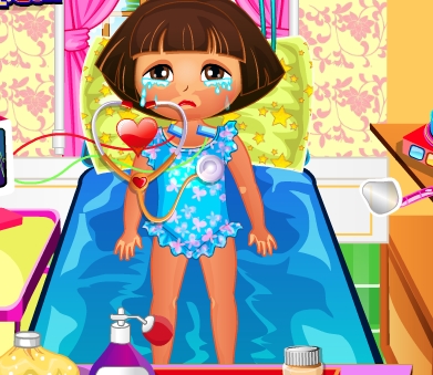 Play Dora Sun Burn Game