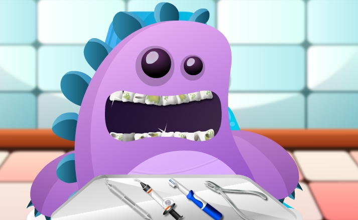 Play Silly Monster Dentist Game