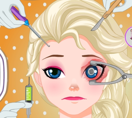 Play Elsa Eye Surgery Game