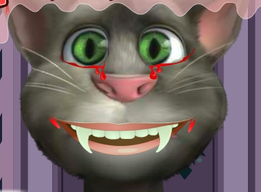 Play Talking Tom Vampire Dentist Game