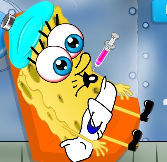 Play Baby Spongebob Got Flu Game