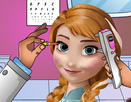 Play Anna Eye Doctor Game