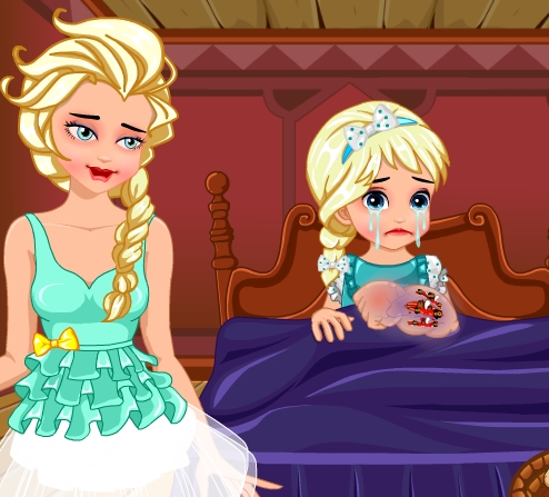 Play Elsa Baby Scratch Doctor Game