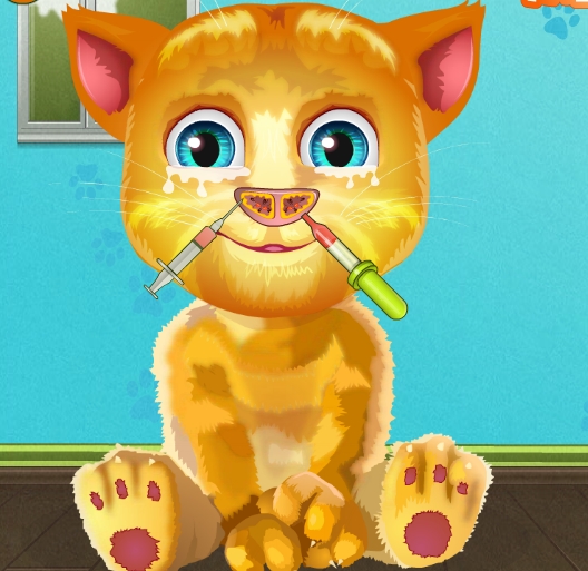 Play Talking Ginger Nose Treatment Game