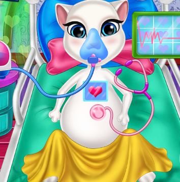 Play Angela Newborn Baby Game