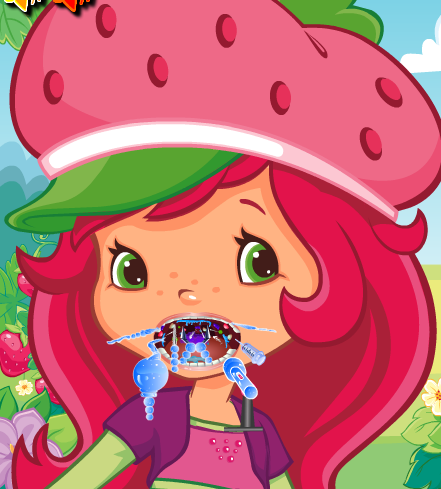 Play Strawberry Shortcake Throat Care Game