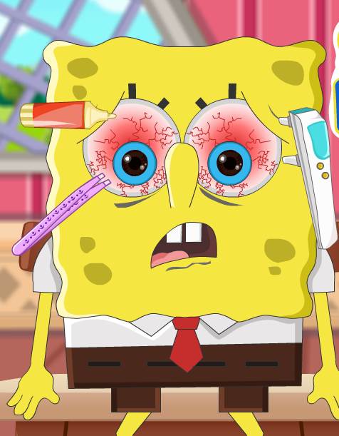 Play SpongeBob Eye Care Game