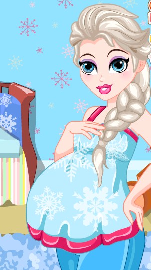 Play Queen Elsa Pregnancy Care Game