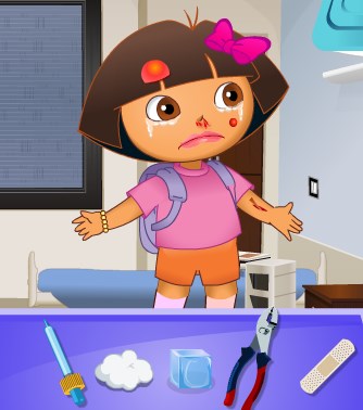 Play Dora the Explorer at the Doctor Game