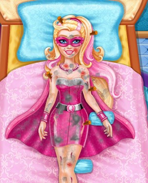 Play Super Barbie Injured Doctor Game