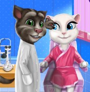 Play Talking Angela Eye Doctor Game