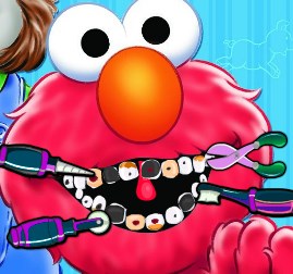 Play Elmo Visits the Dentist Game
