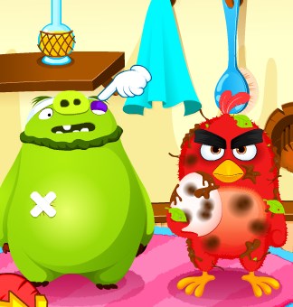 Play Angry Birds Meet Red Nurse Game