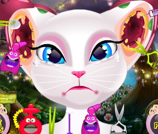 Play Talking Angela Nasty Ear Infection Game