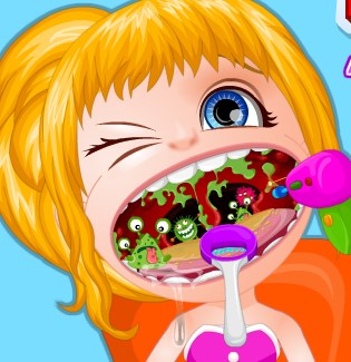 Play Baby Barbie Throat Doctor Game