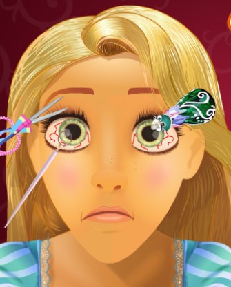 Play Rapunzel Eye Doctor Game