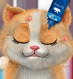 Play Kitty Sick Care And Grooming Game