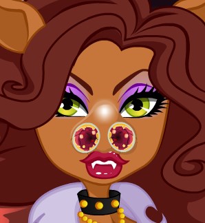 Play Clawdeen Nose Doctor Game