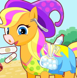 Play Rainbow Pony Feet Doctor Game
