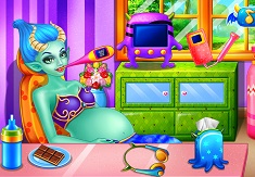 Play Monster Pregnant Baby Birth Game