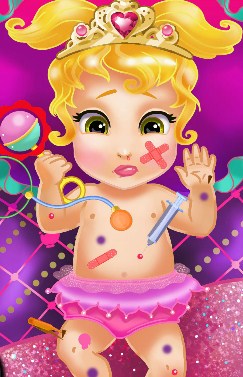Play Injured Baby Princess Game