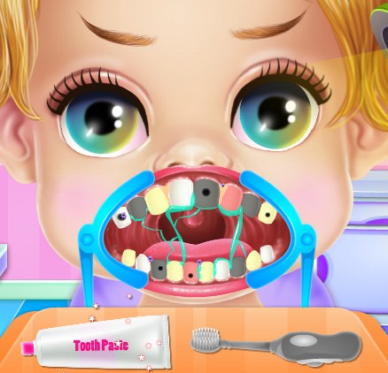 Play Baby Princess Dentist Brackets Game