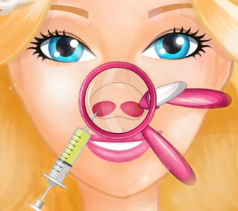 Play Barbie Nose Doctor Game