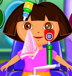Play Dora Eye Clinic Game