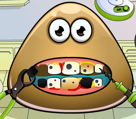 Play Pou Tooth Problems Game