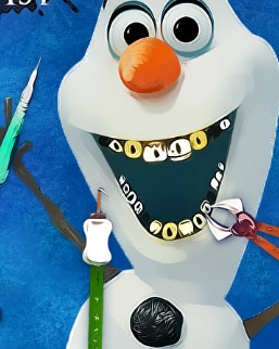 Play Olaf at the Dentist Game