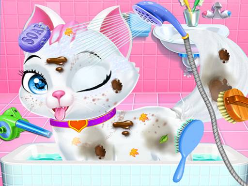 Play Pet Vet Care Wash Feed Animals Game