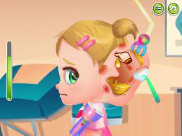 Play Baby Cathy Ear Problem Game